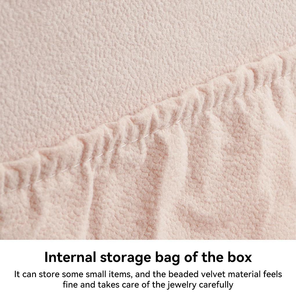 Box Double Layer Storage Lock Jewelry Display Organizer Ring Earrings Necklace Case Bracelet Packaging Container