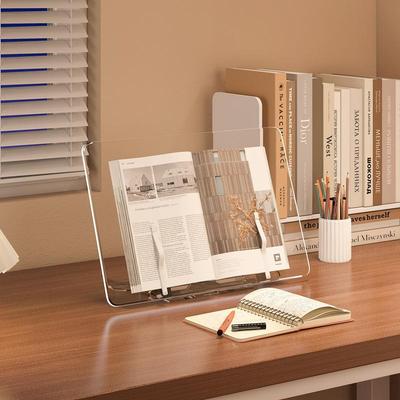 Acrylic Transparent Multifunctional Book and Tablet Stand