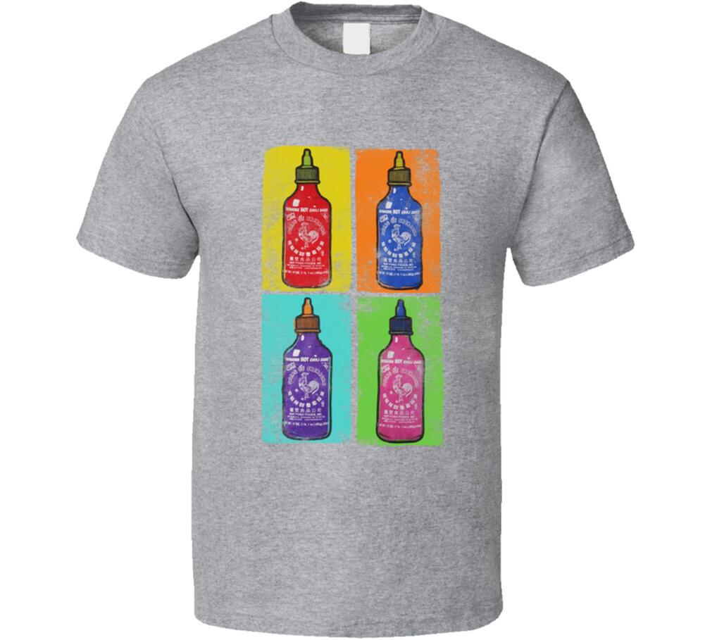 Sriracha Hot Sauce Andy Warhol Roi Guava Juice Youtuber Challenge Fan T Shirt XL