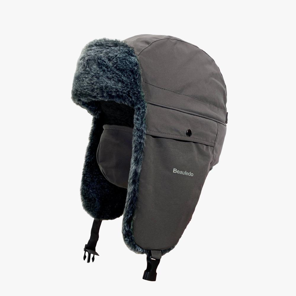 Earflap Winter Hats Fur Ski Hat Hot Winter Cap  Men Women
