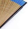 Stylish Business Fan Handkerchief Blue [Osaka Choseido] Men's Fan, Fan, Case, Included,