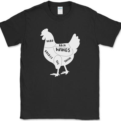 HÄHNCHENFLEISCHZUSCHNITTE Metzger T-Shirt BBQ Grillen Wings Shop Geschenk T-Shirt