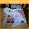 Vibrant 3d Printed Luminous Rainbow Dragon Art Piece Stylish Display Sculpture 30cm