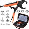 Heavy Duty Adjustable Snap Fastener Tool for Boat Covers with Large White Buckle