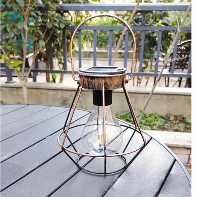 Solar-LED-Lampen Laterne Outdoor Wasserdicht Dekorative Kronleuchter Pendelleuchte Haus Garten Hängend Retro Camping Dekor Laterne