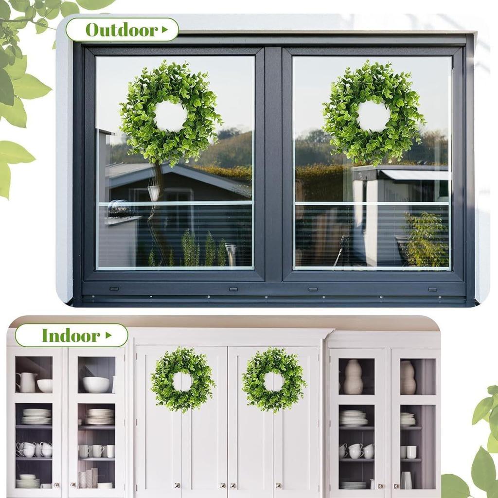 Eucalyptus Flower Garland for Home Decoration - Spring & Summer Ornament for Doors & Windows, Christmas Floral Hanging Decor