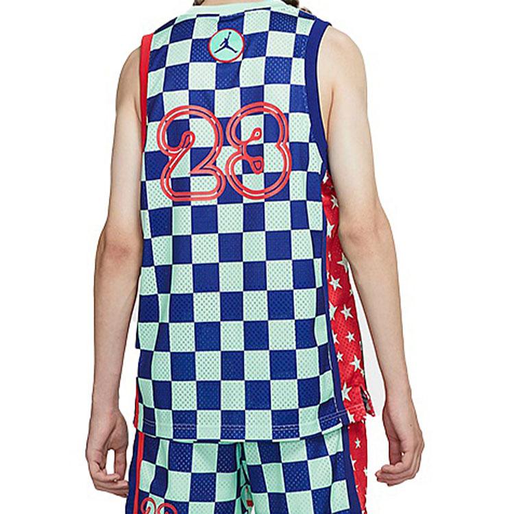 Jordan Sport DNA Contrasting Print Basketball Tank Top Men Tops Igloo-Blue CK9526-330