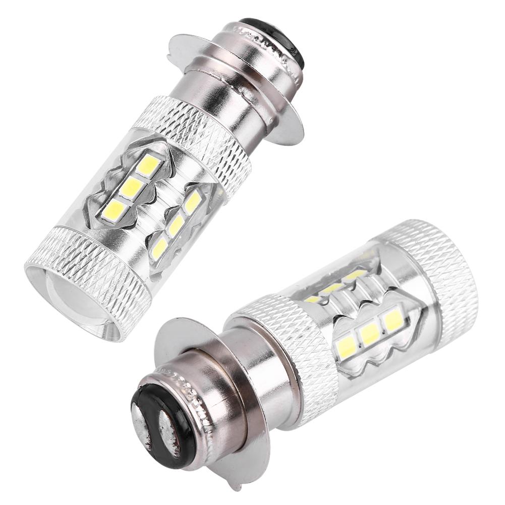 2 Pcs Motorcycle 80W Super Bright Conversion LED Headlight  Light Bulb (White Light)