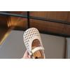 Girls' Princess Stylish Shoes Children's Hollow-Out Woven Sandals Loafers for Toddlers Elegant Cool Cute Girls Shoes