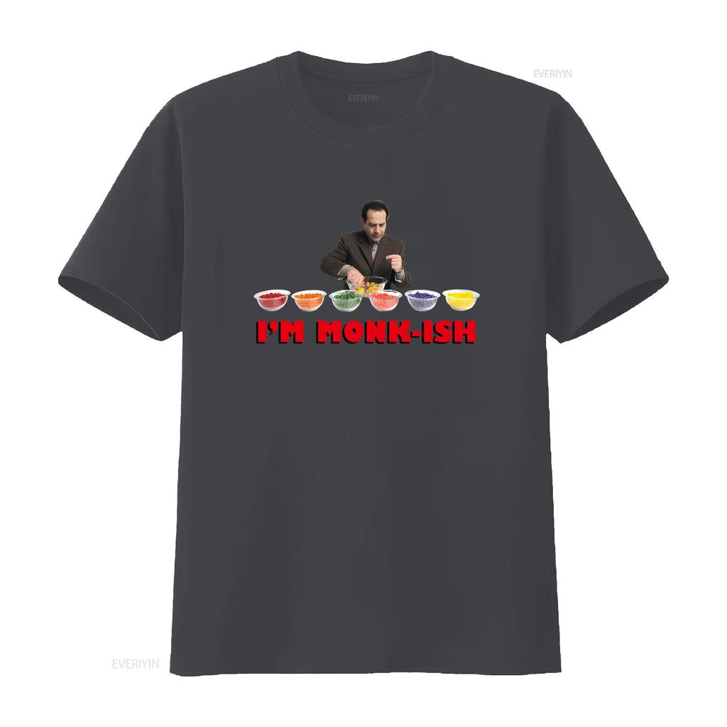 Mönch Im Ish Lizenziertes Klassisches TV-Show Adrian T-Shirt Lustiges Muster Baumwolle Für Vintage Gewaschen Leicht Weich Grafik Atmungsaktiv