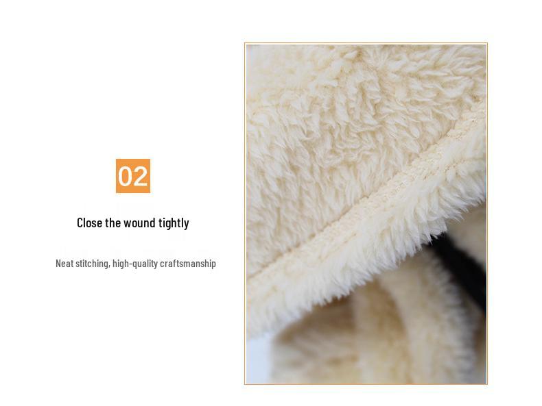 Winddichte Winter-Radmütze mit arktischem Fleece-Hals- und Gesichtswärmer