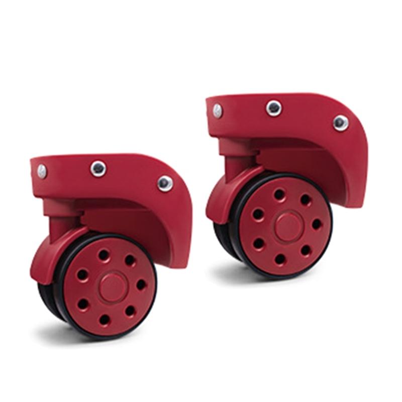 2Pcs Trolley Casters Replacement Heavy Duty Roller Wheel for Luggage Box Suitcase 360 Degree Swivel kit SilentWheel