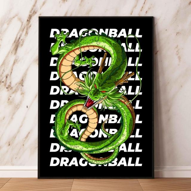 Japonské anime olejomalba Dragon Ball moderní obývací pokoj estetický plakát manga obrázek