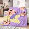 Shinchan Anime Print Blanket Warm  Comfortable Flannel Blanket Suitable for Bedrooms, Sofas, Beds, Chairs, Picnics, Travel