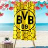 Brave BVB Logo Print Beach Towel, Large Soft Quick Dry Towel for Beach Camping Swimming