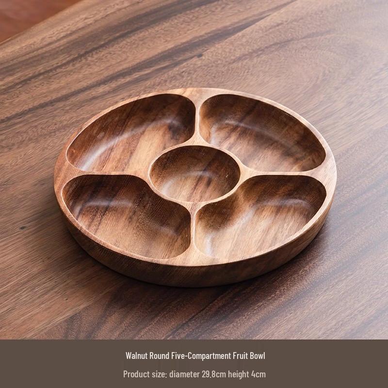 

OLOEY Wooden Fruit & Snack Serving Tray /