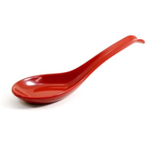 Asahi Koyo Renge Spoon, Vermilion, 15.5cm, Made in Japan, with Edge, for Commercial Use