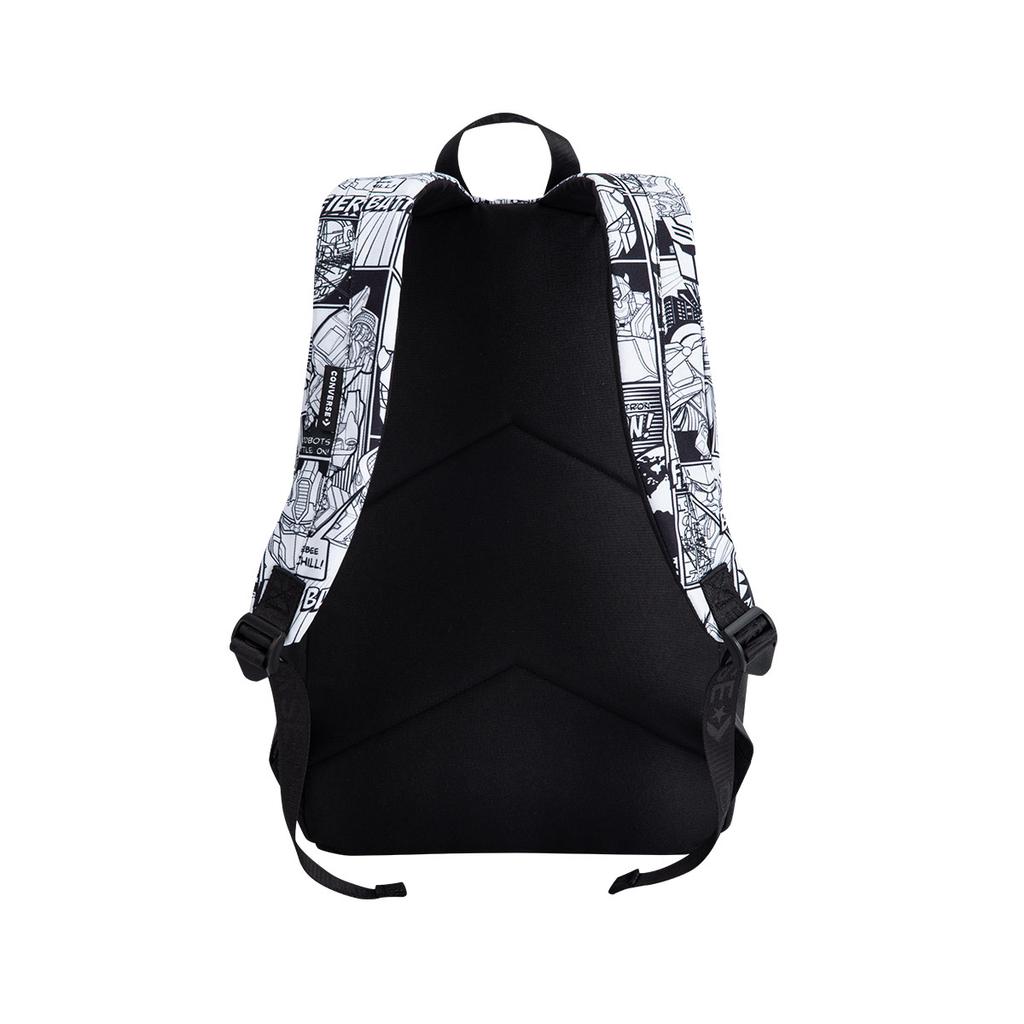 New Converse Transformers Co branded Polyester Backpack Unisex Jet Black CV2443017PS-001