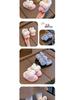 2024 Year of the Horse Girls' Heeled & Cotton Winter Shoes: Non-slip Plush Indoor Warmth for Kids.