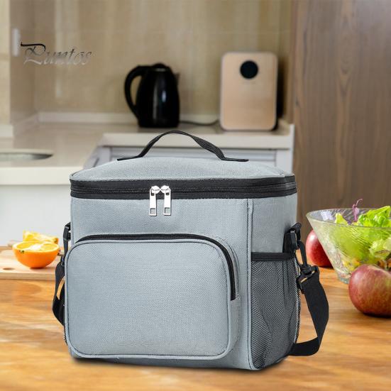 Große isolierte Lunchtasche, Lebensmittelaufbewahrungstasche für Restaurants, Bento-Box mit großer Kapazität, Picknicktasche, tragbarer, verdickter Thermo-Eisbeutel
