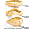 Ingemark Creative Hip Hop Matte Heavy Metal Chunky Spring Bangles for Women New Trend Gold Color Arm Bracelets Grunge Jewelry