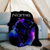 Personalisierte Decke mit individuellem Namen - Michael Jackson Druckdesign, Decke für Sofa, Bett, Reisen, Camping - Weich und Warm, Tolles Geschenk