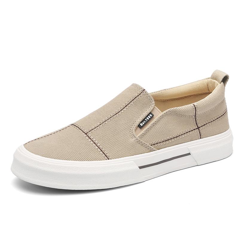 Spring Mens Canvas Shoes Trendy Casual Men's Shoes Thin Trendy Shoes Comfortable and Fashionable Breathable Cloth Shoes