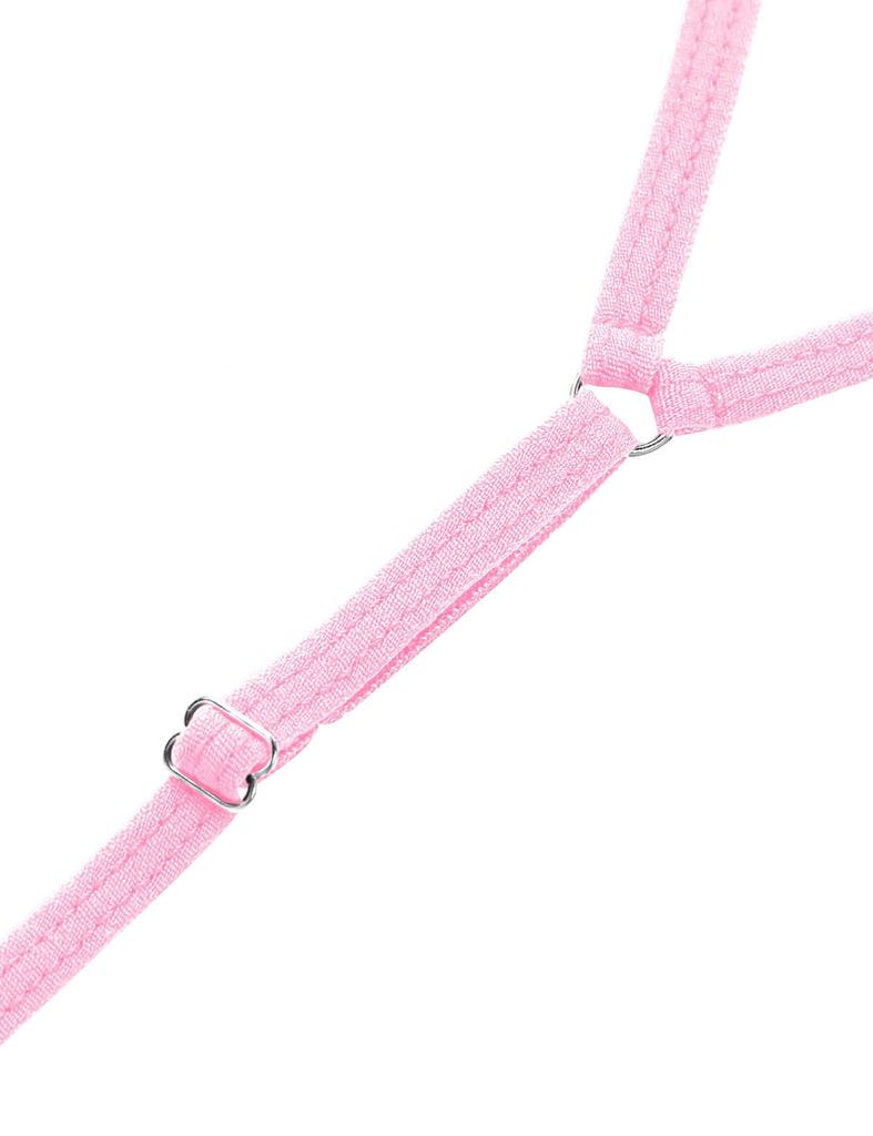 Women One Piece Sheer Lingerie Spaghetti Straps Y Back Mini Micro Thong Bikini for Nightwear Swimwear