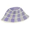 Crochet Striped Bucket Hat Thermal Panama Hat Casual Cold Cap  Beach