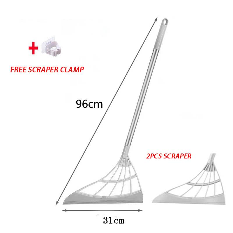 Silicone Magic Rubber Broom Mop Hand Dust Brooms Home Floor Cleaning Squeegee Wiper Toilet Bathroom Mops Witches Tools