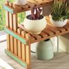Indoor Plants Holder Household Flower Pot Shelves Bay Window Plant Simple Balcony Rack Pot Organizer Small Bookshelf Storage