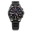 VICTORINOX FIELDFORCE SPORT CHRONO Wristwatch, Stainless Steel Case (316L), Black Dial, Black Rubber Strap, Gift Item 241889