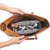 Versatile Travel Toiletry Bag with Double Zipper Opening Insert Bags Organizer