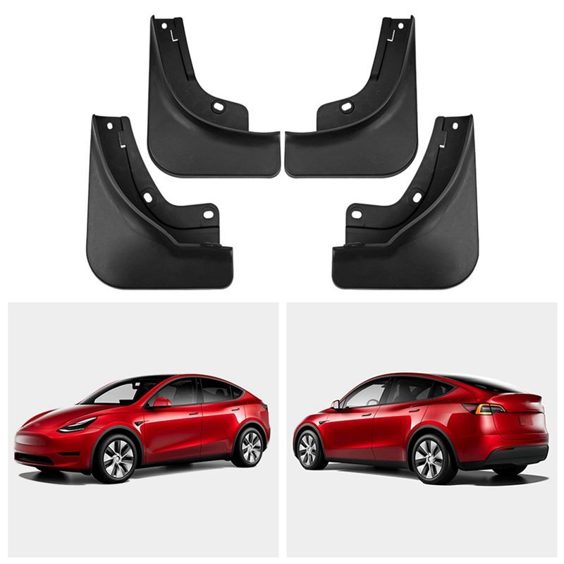 SXR-Car Mud Flaps Splash Guard Mudguard Mudflaps Fender External Cover For Tesla Model Y -2024 Small Version
