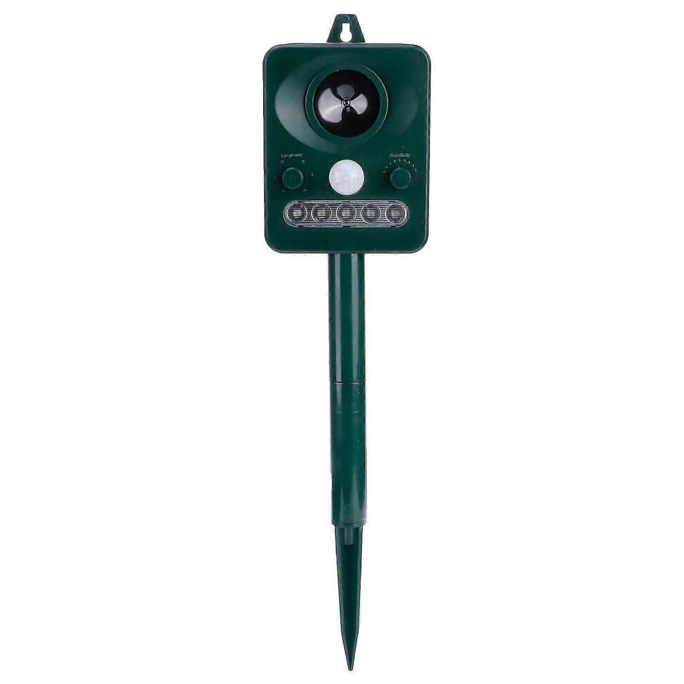 Outdoor Solar Ultrasonic Bird Repellent with LED Strobe Light and USB Mouse Insect Repeller