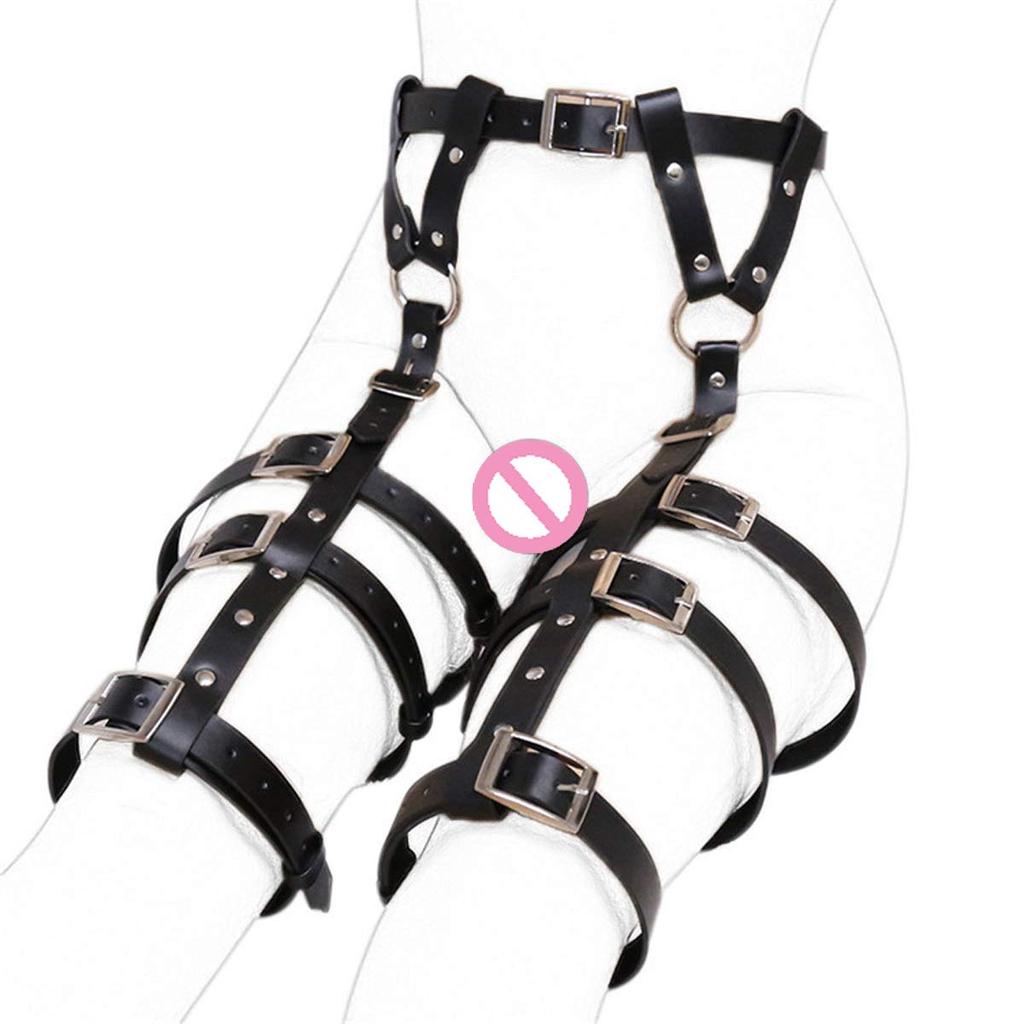 PU Chastity Belt for SM Training Open Perforated Garter Leg Extreme Sexy Lingerie Women, Goods, Bondage, Hips, Belt, Tights, Cuffs, Restraints,