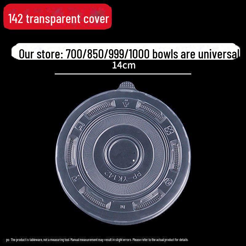 Round Disposable Plastic Bowl with Lid for Fresh-Keeping