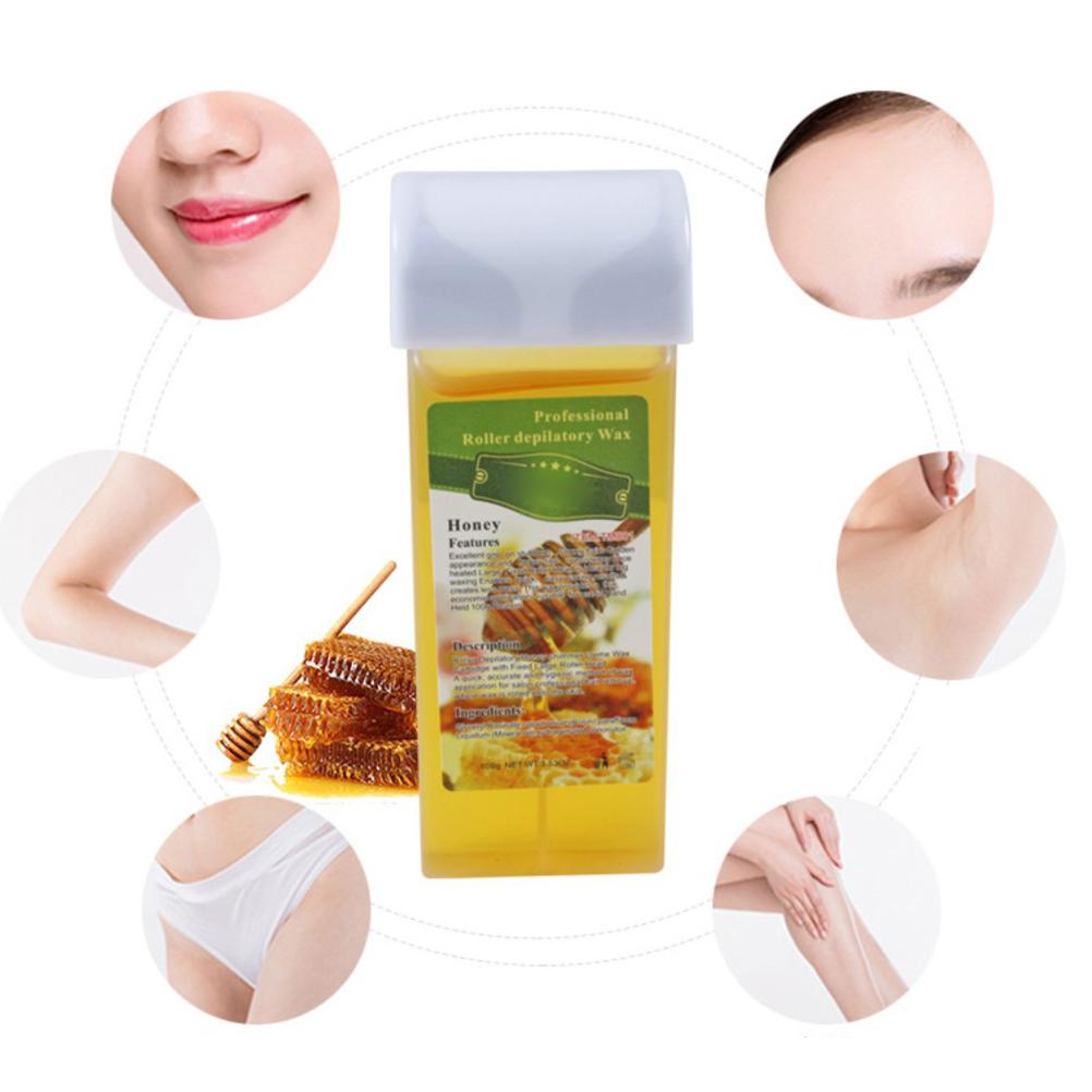 100g Depilatory Wax Cartridge Hair Removal Cream Beeswax Roll On Hot Wax