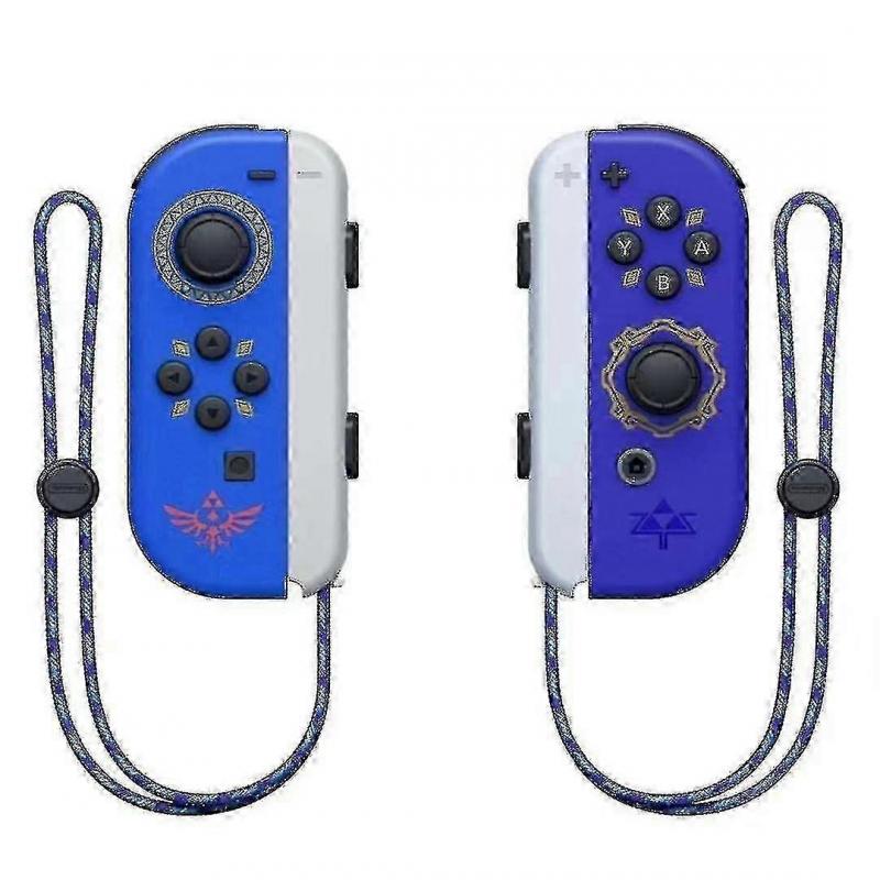(Zelda Blue Bluetooth Joy-con L/r Controller Compatible With Nintendo Switch