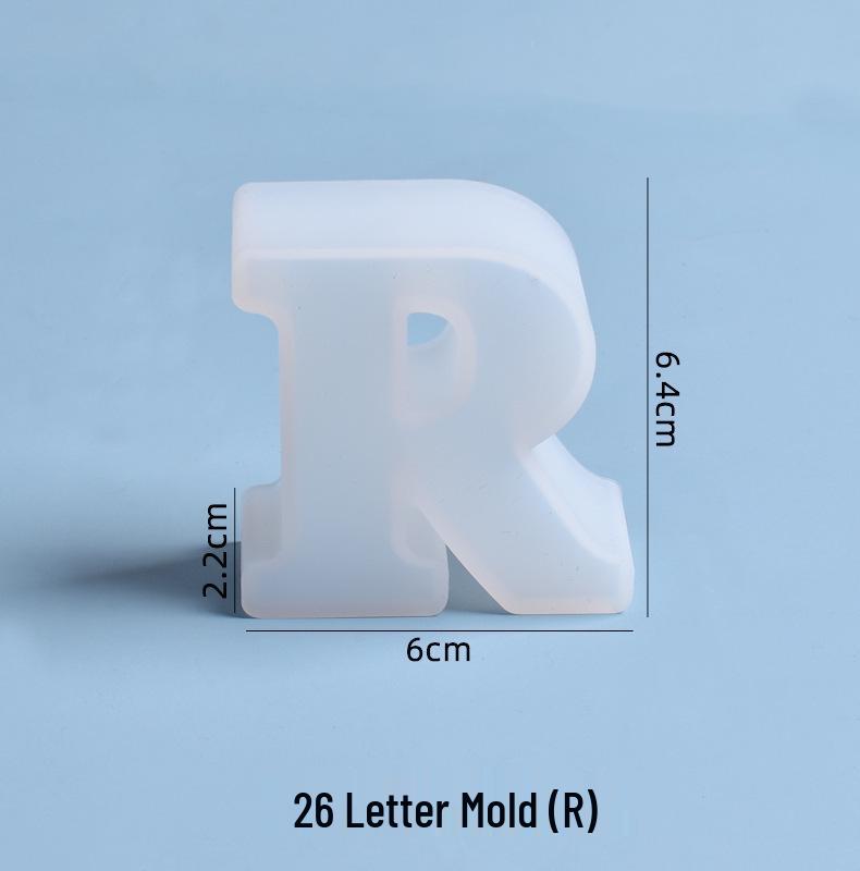 Crystal Epoxy Silicone Molds: 26 English Letters for Creative DIY Ornaments and Decorations