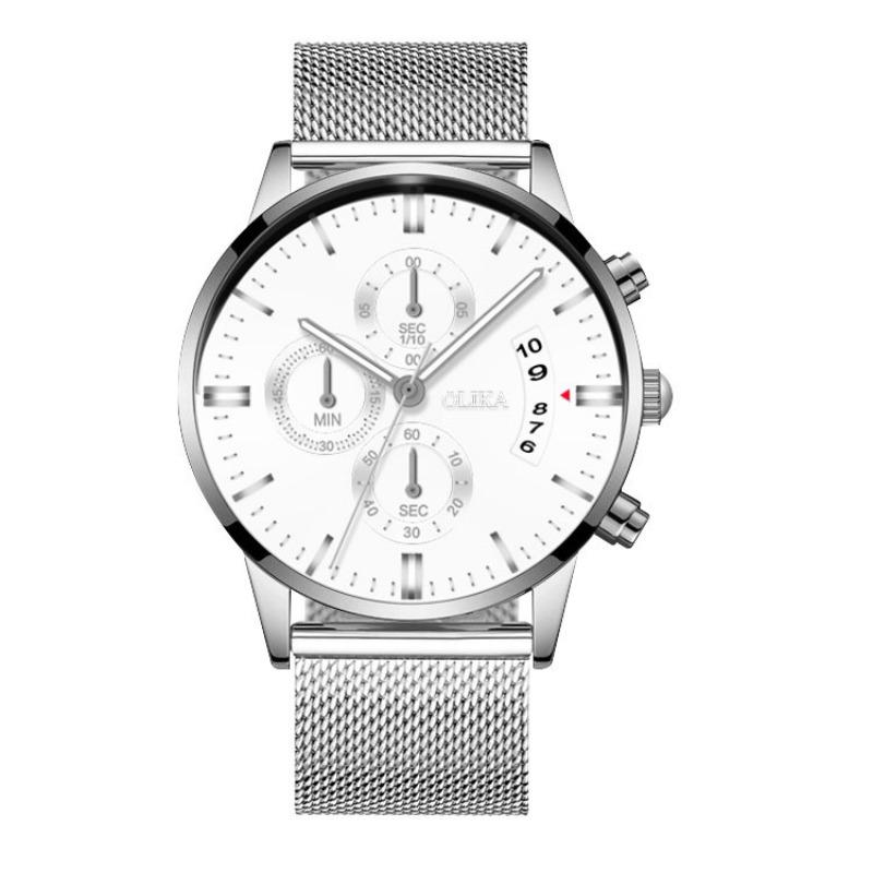 Topmarke Neue Uhr Wasserdicht Leuchtende Quarzuhr Echte Drei-Augen Sechs-Zeiger Kalender Herren Armbanduhr