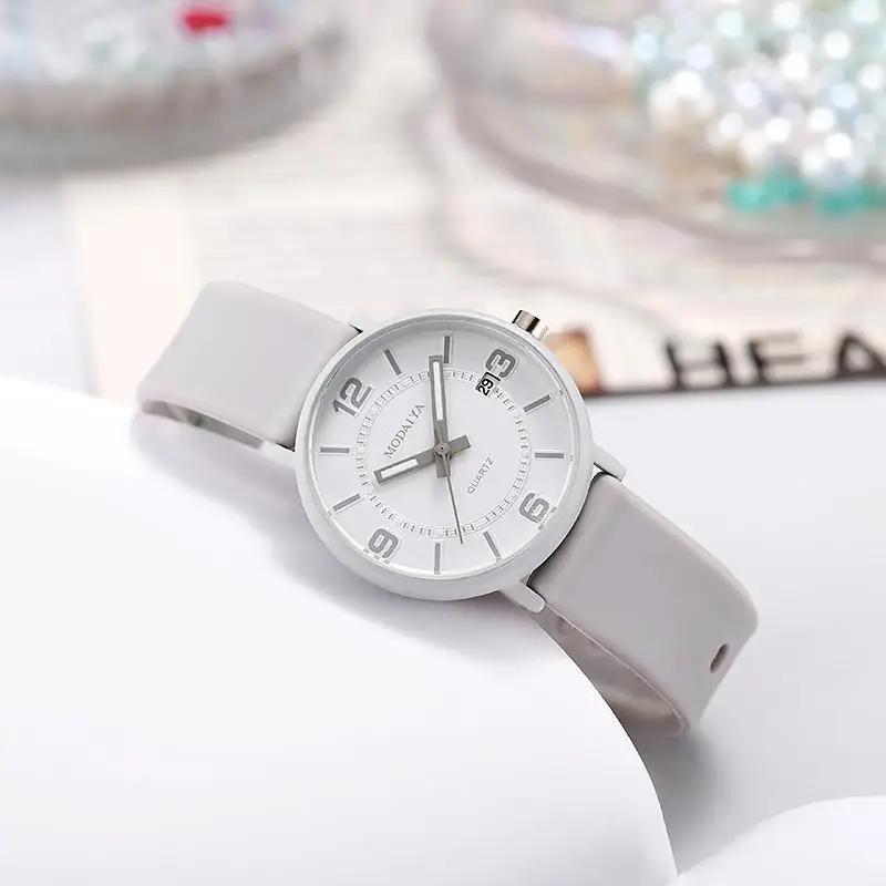 Ceas Digital Simplu Impermeabil pentru Femei Calendar Bandă Silicon Ceas cu Cuarț Ceas de Mână pentru Fete Studente Montre Femme Relogio Feminino