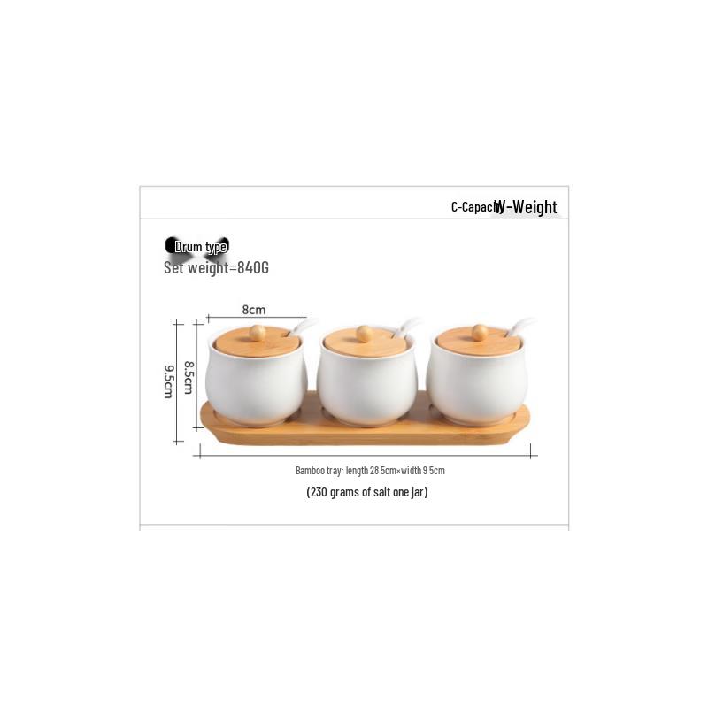 

Qianxing Ceramic Seasoning Jar Set