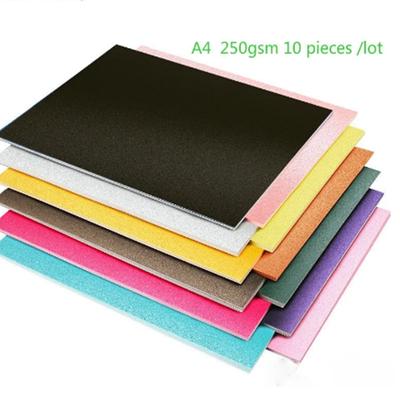 A4 250g Pearl Craft Paper Omslag Handmant Origami Färgpapper Glänsande Cardstock Papperstillverkning Kartong Tjockt Kraftpapper