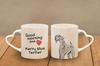 Kerry Blue Terrier, Irish Blue Terrier - cup with a dog, adorable cup with a heart-shaped handle, universal gift from the Art-Dog brand