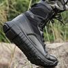 Mens High Top Combat Boots Lightweight Canvas Breathable Jungle Training Shoes Male Hiking Desert Military Tactical Boots Ankle