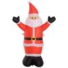 Inflatable Light-Up Santa Claus LED Lights Christmas Decoration Height 1.2m