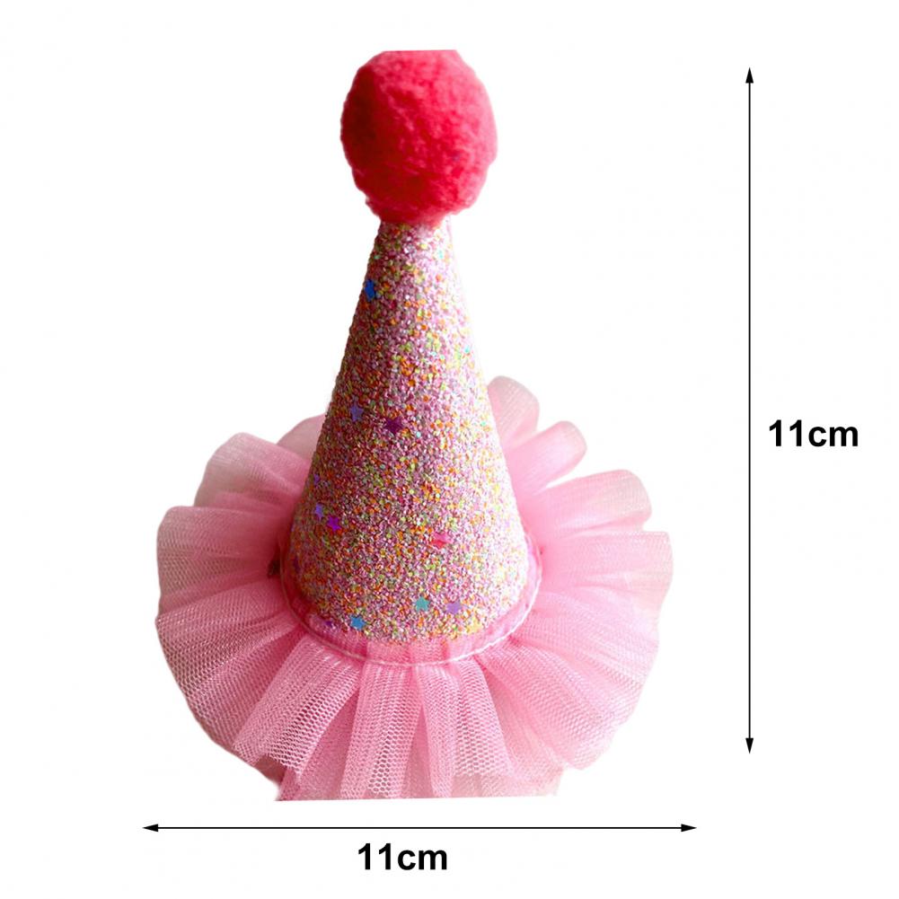 Cat Hat Pet Birthday Hat Set for Cats Dogs Soft Comfortable Adjustable Costume Accessories for Festivals Parties for Pets