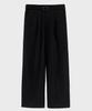PREF Black Belted Wide Wool Trouser