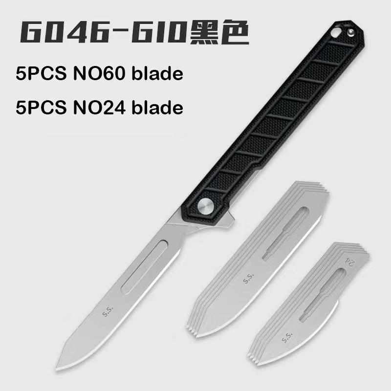 NEW The PEI/G10 Handle Folding Knife Suitable For A Variety Of Scalpel Blades Mini Portable EDC Utility Knife With NO60 Blades